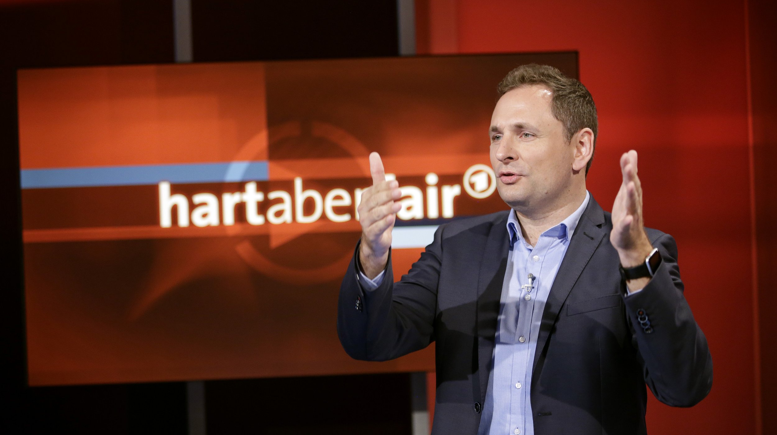 Matthias Morr in der ARD-Talkshow „hart aber fair“