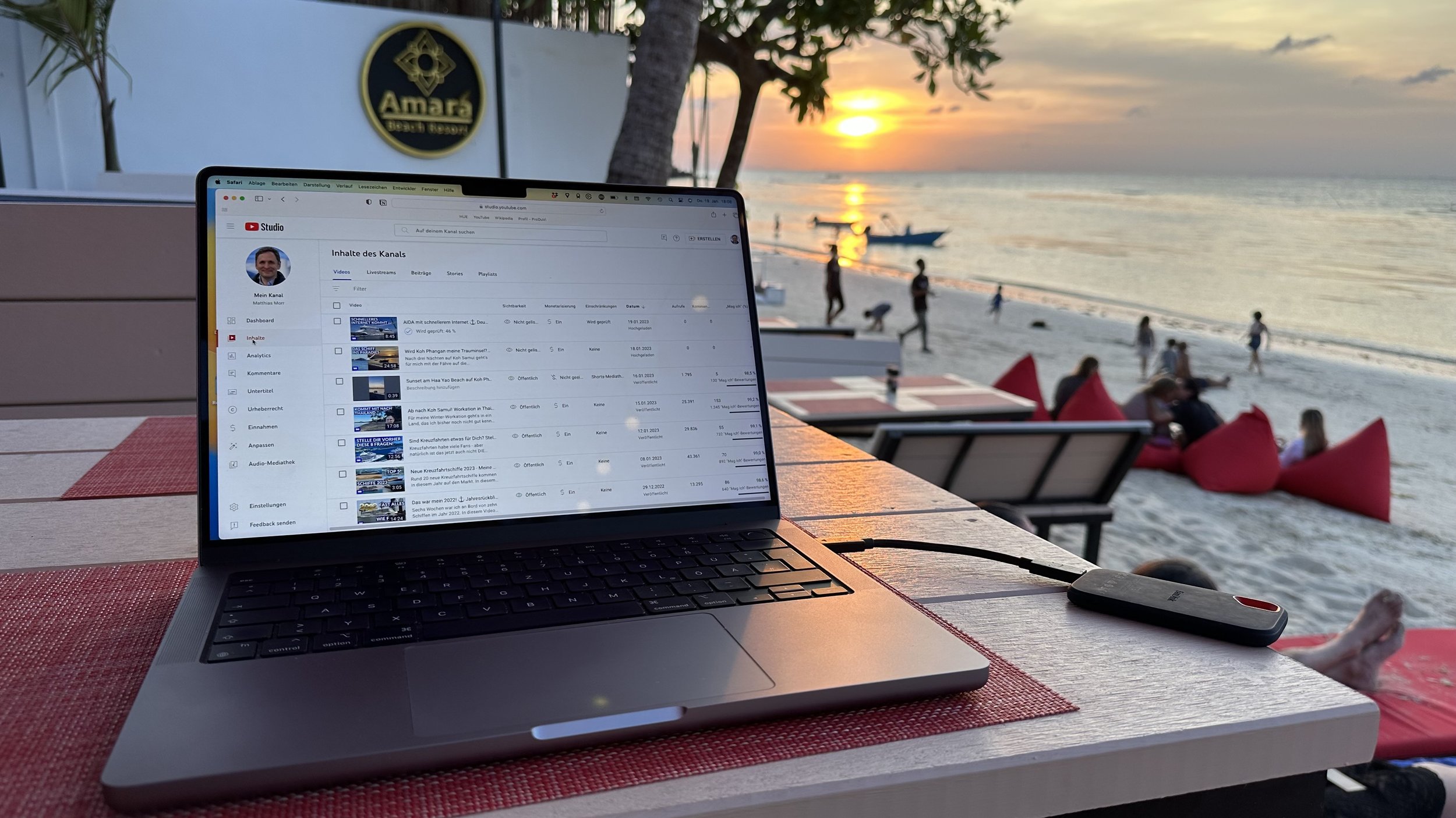  Beach Office auf Koh Phangan.  